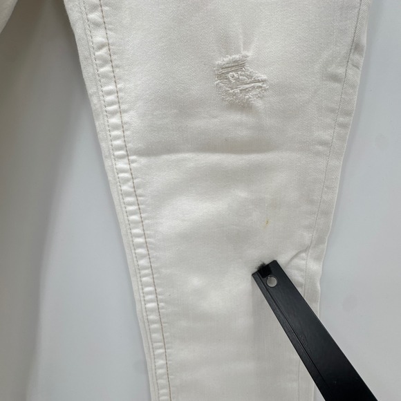 Miss Me White Distressed Mid-Rise Cuffed Skinny Jeans Women 31 MS4009CK74 - Picture 12 of 15